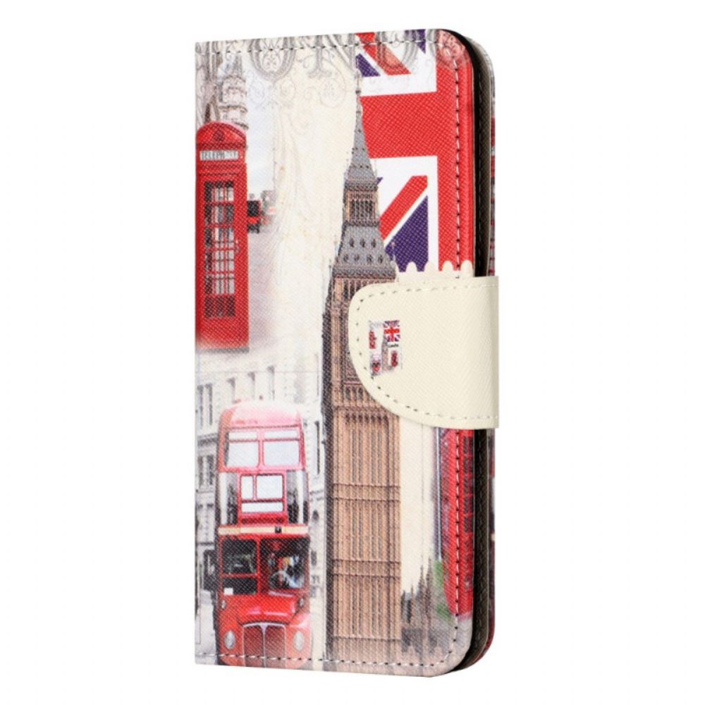 Flip Case Für OnePlus 10T 5G Londoner Leben