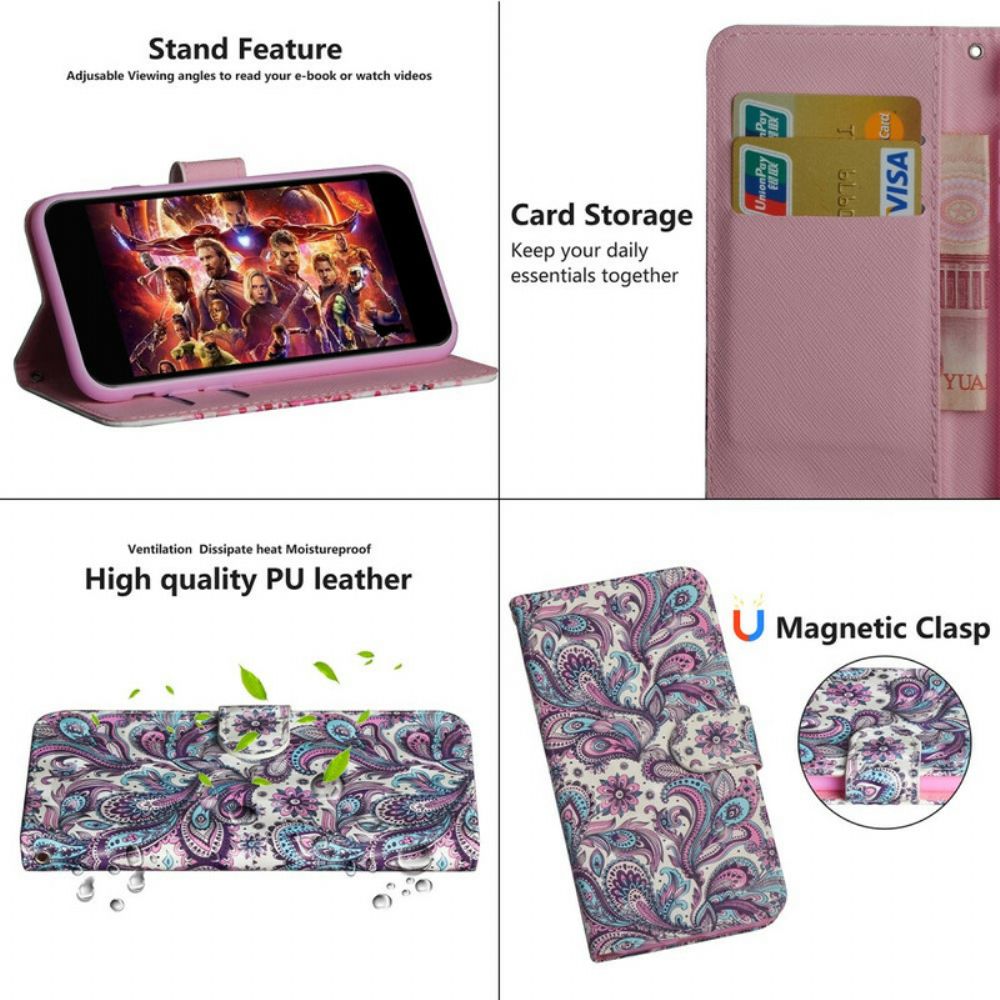 Flip Case Für Samsung Galaxy A31 Blumenmuster