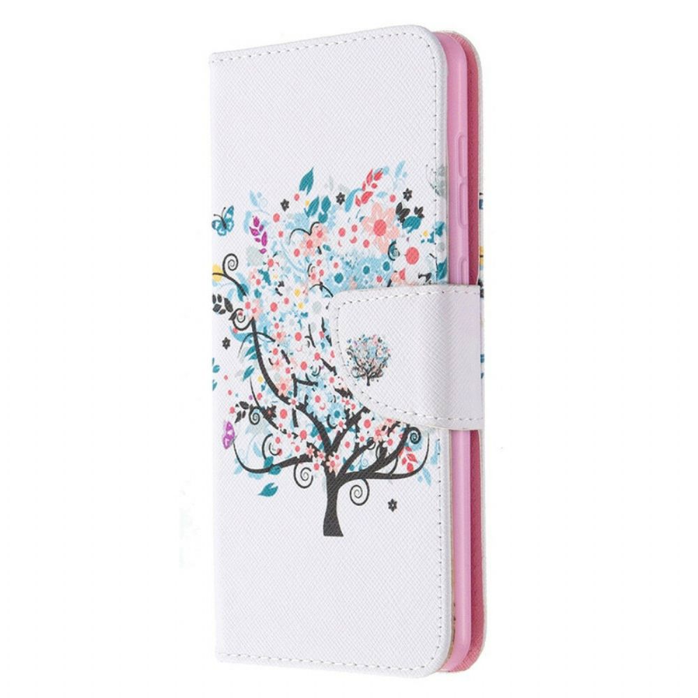 Flip Case Für Samsung Galaxy A31 Blumiger Baum