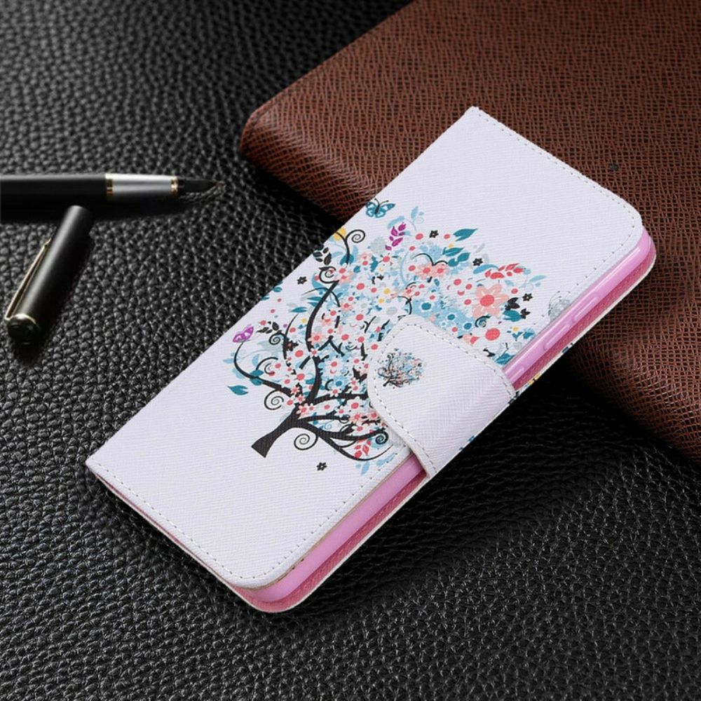 Flip Case Für Samsung Galaxy A31 Blumiger Baum