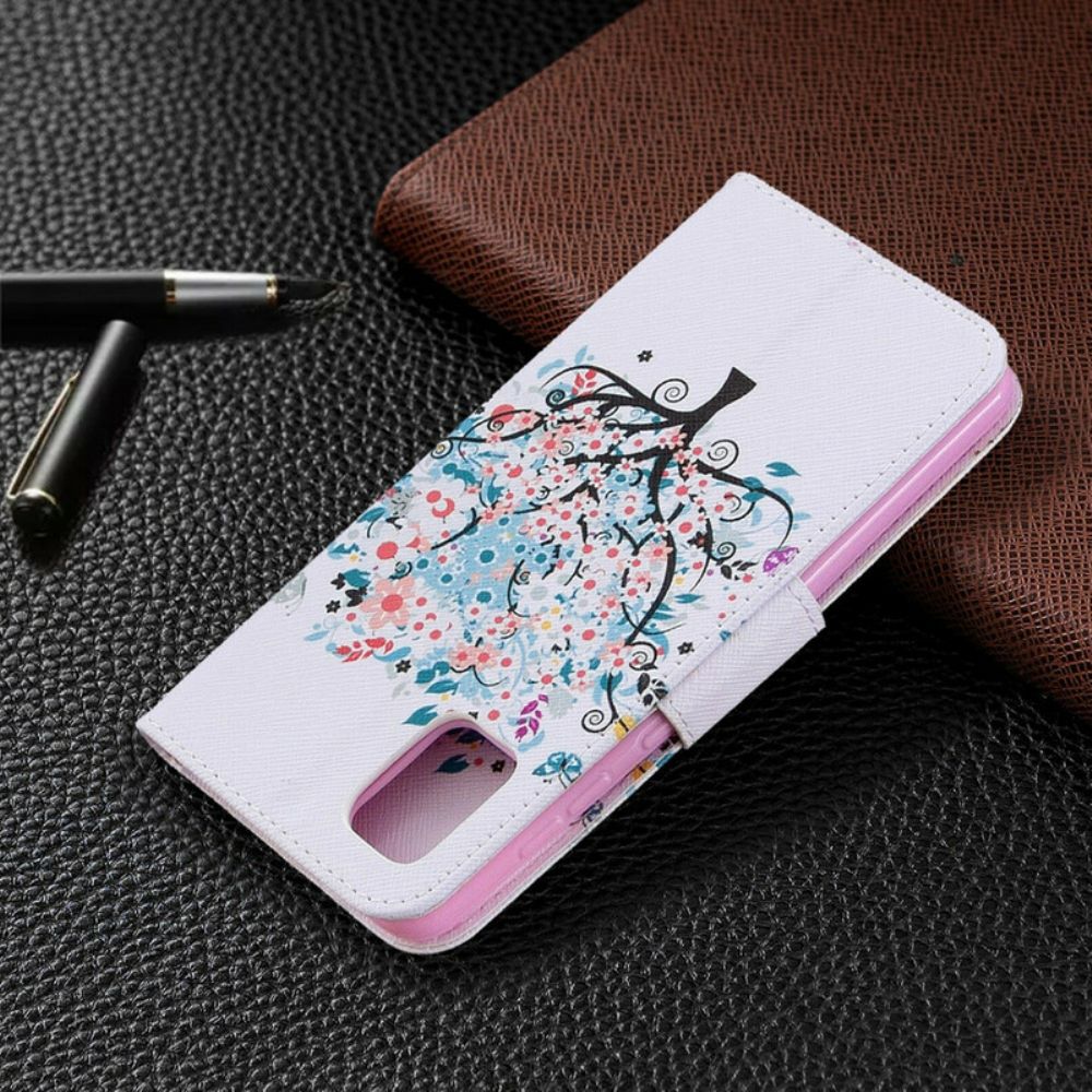 Flip Case Für Samsung Galaxy A31 Blumiger Baum