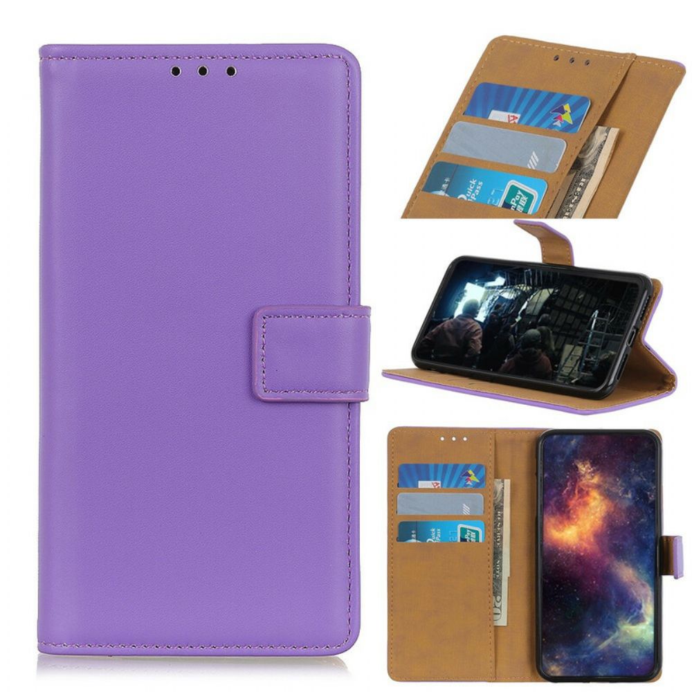 Flip Case Für Samsung Galaxy A31 Einfaches Kunstleder