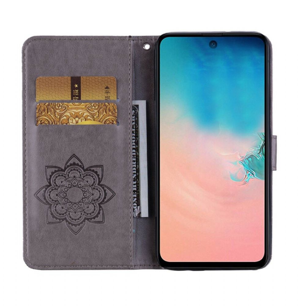 Flip Case Für Samsung Galaxy A31 Eulen-mandala Und Anhänger