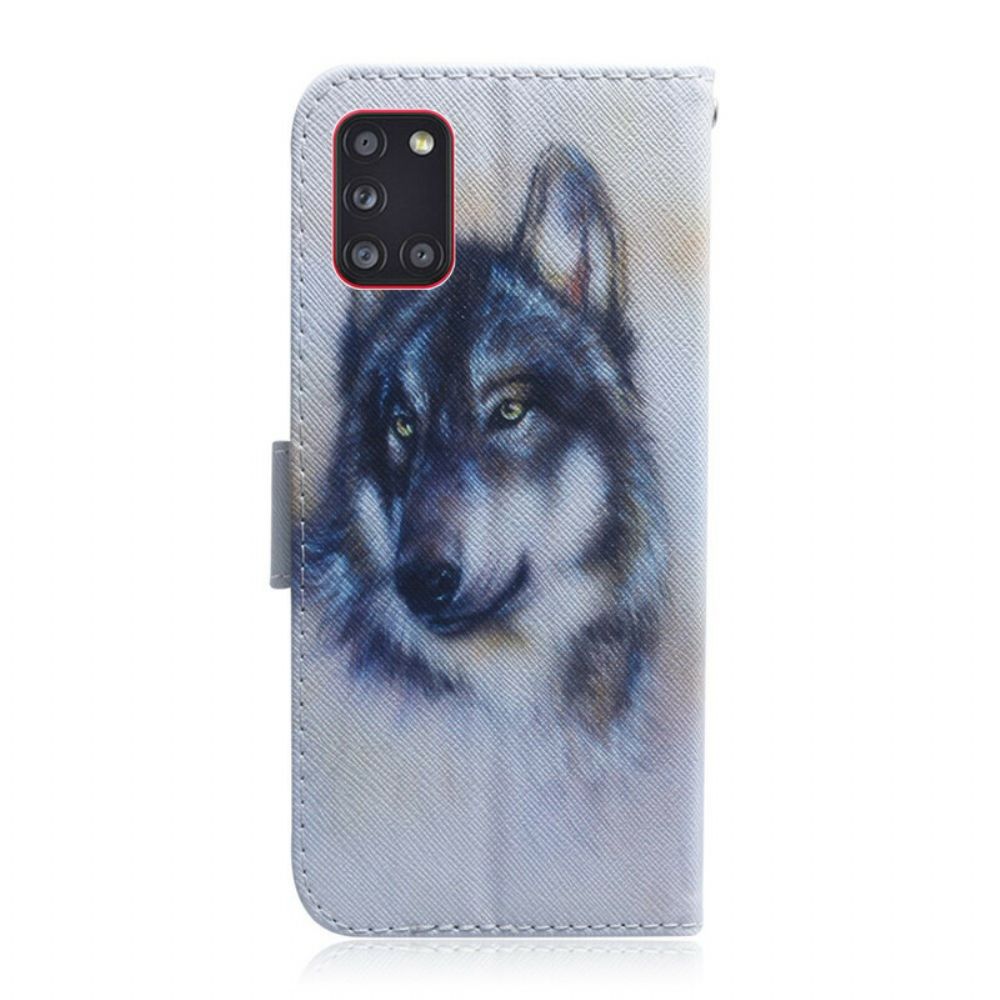 Flip Case Für Samsung Galaxy A31 Hundeblick