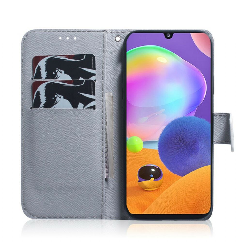 Flip Case Für Samsung Galaxy A31 Hundeblick