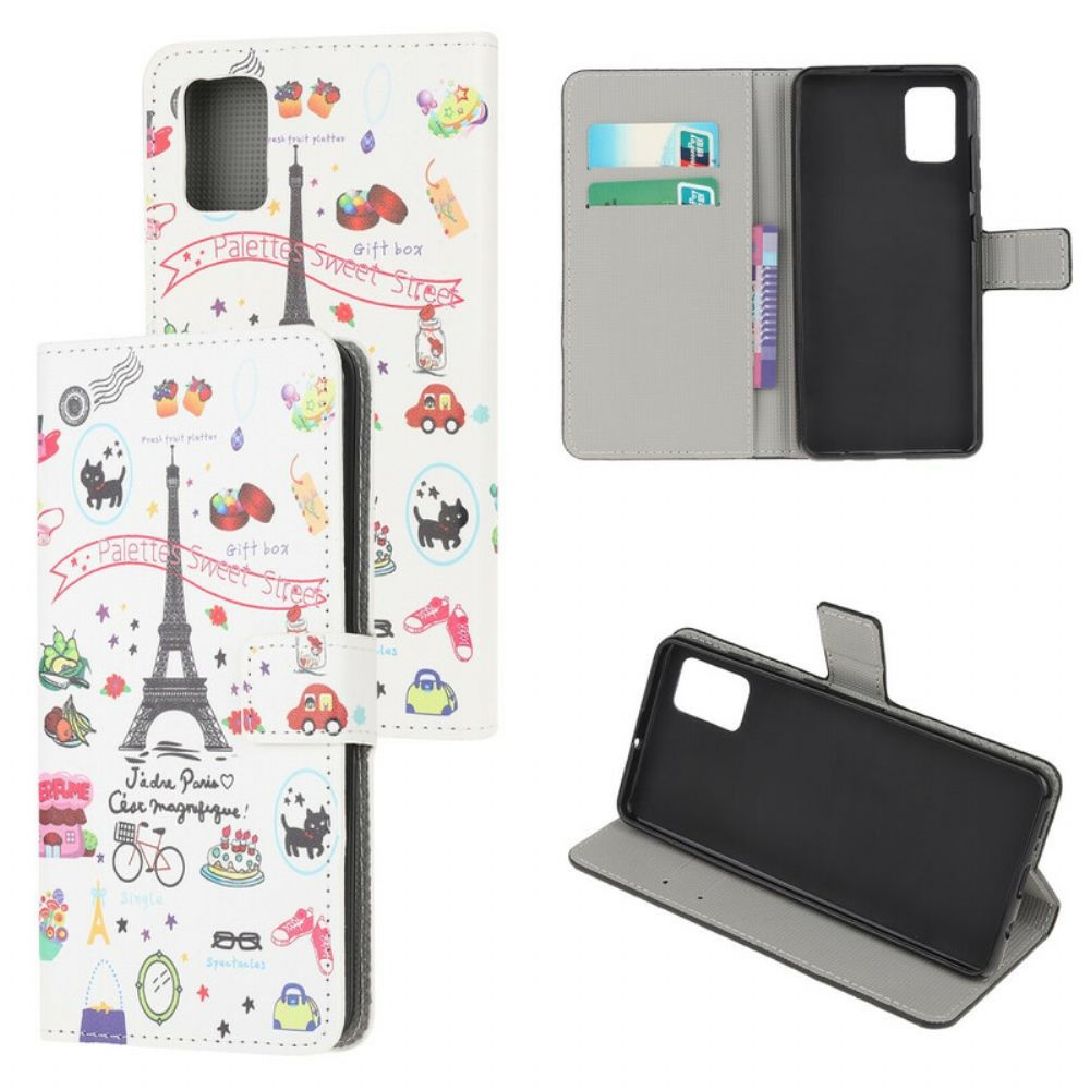 Flip Case Für Samsung Galaxy A31 Ich Liebe Paris