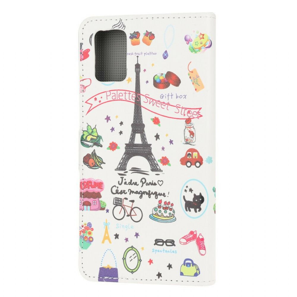 Flip Case Für Samsung Galaxy A31 Ich Liebe Paris