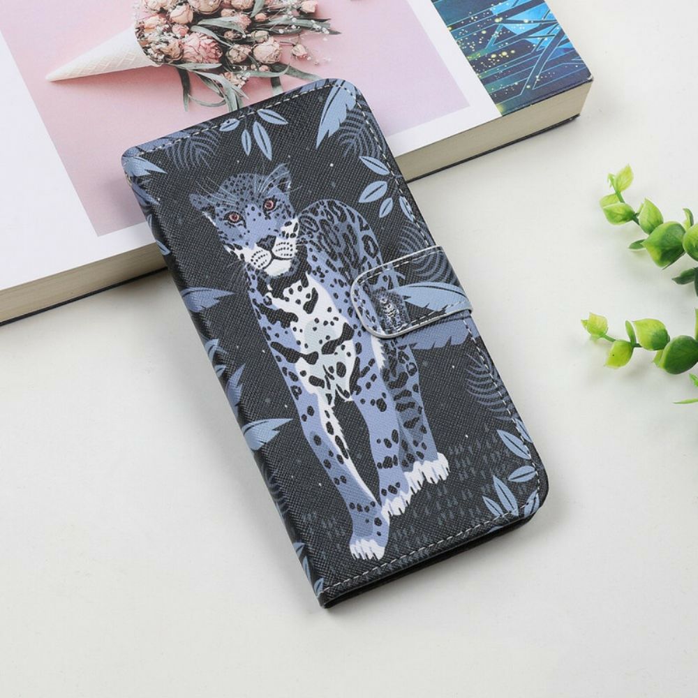 Flip Case Für Samsung Galaxy A31 Mit Kordel Tanga Leopard