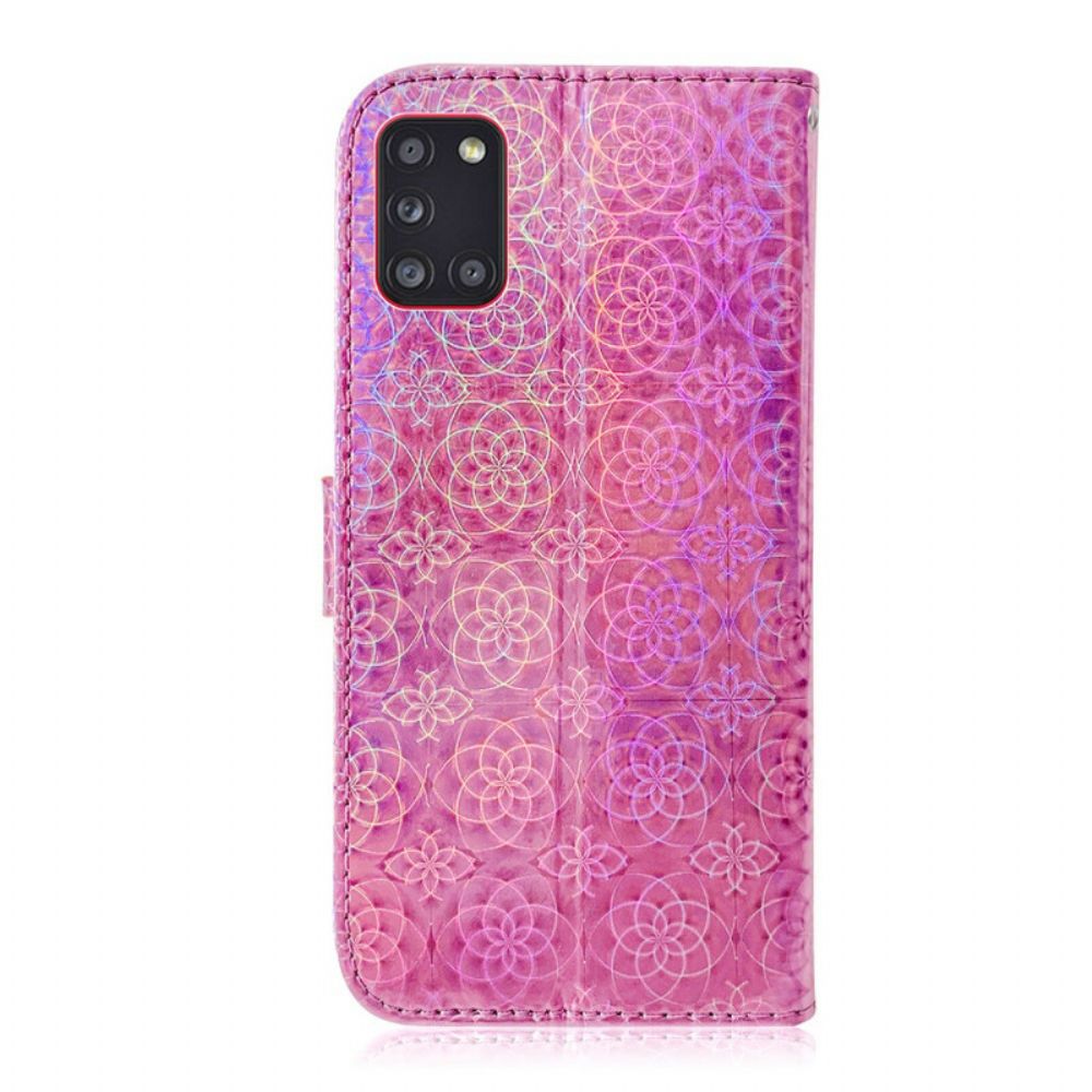 Flip Case Für Samsung Galaxy A31 Reine Farbe