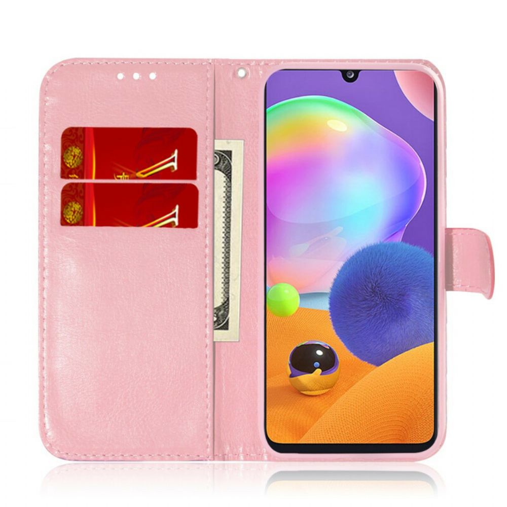 Flip Case Für Samsung Galaxy A31 Reine Farbe