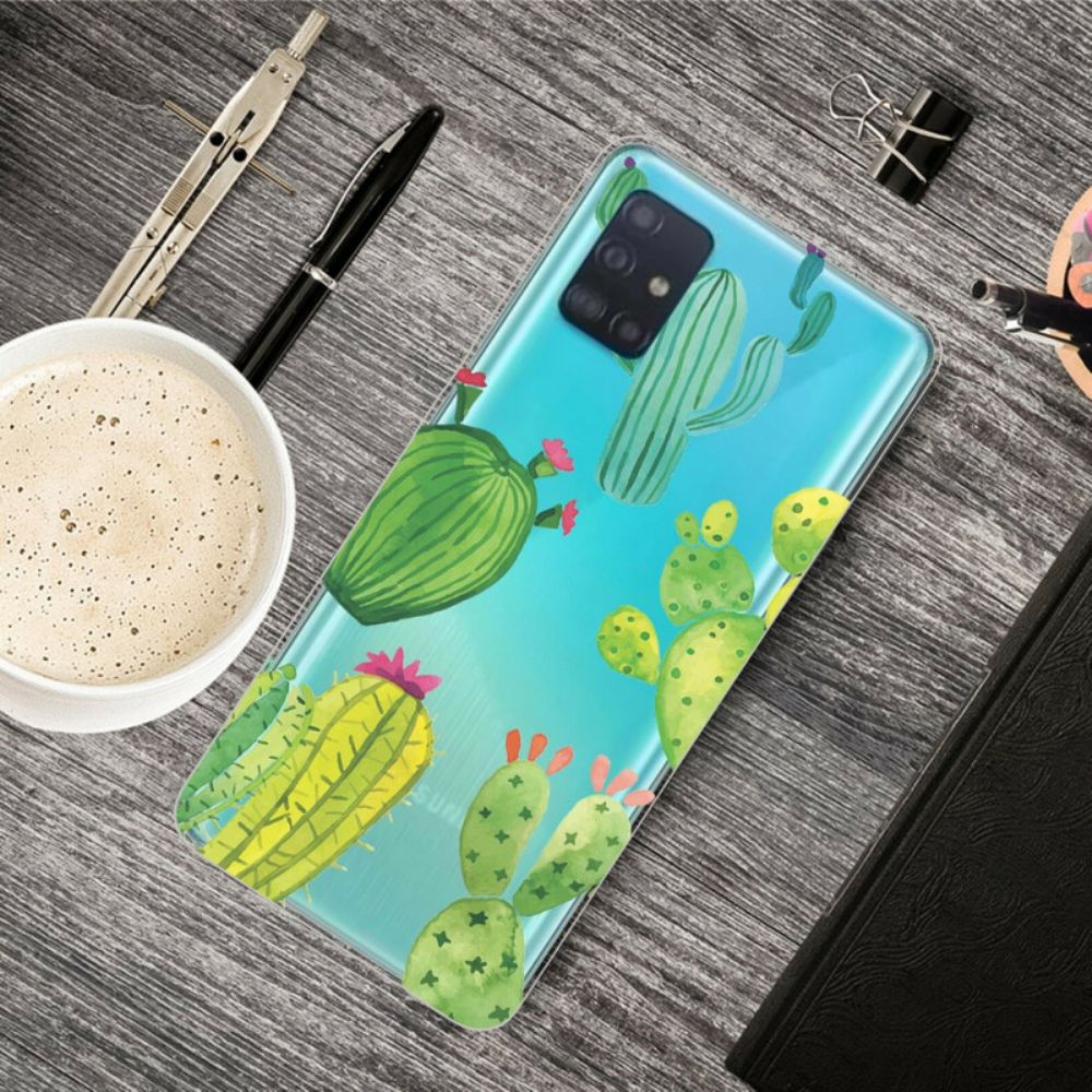 Handyhülle Für Samsung Galaxy A31 Kaktus-aquarell