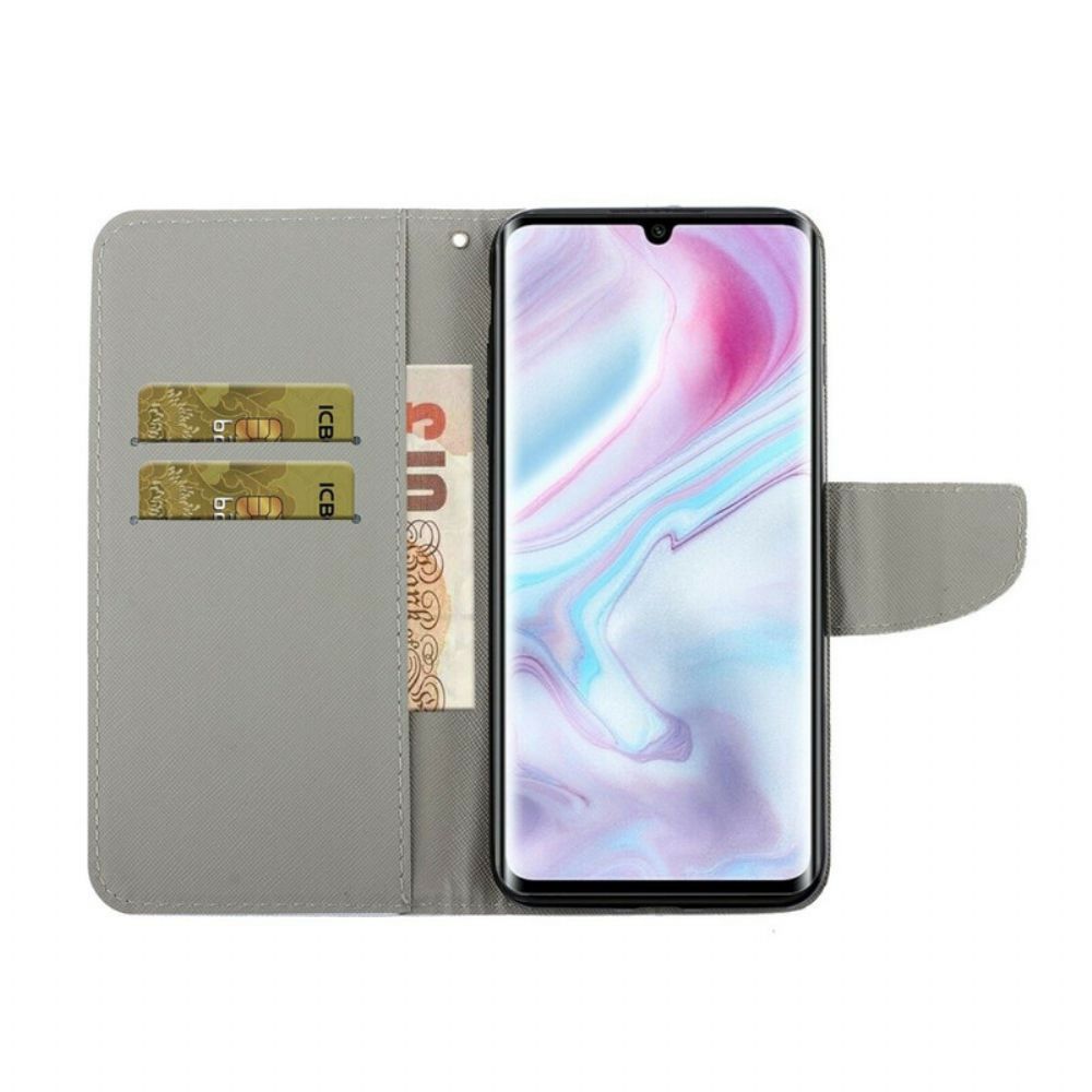 Lederhüllen Für Samsung Galaxy A31 Schmetterlinge Und Lanyard