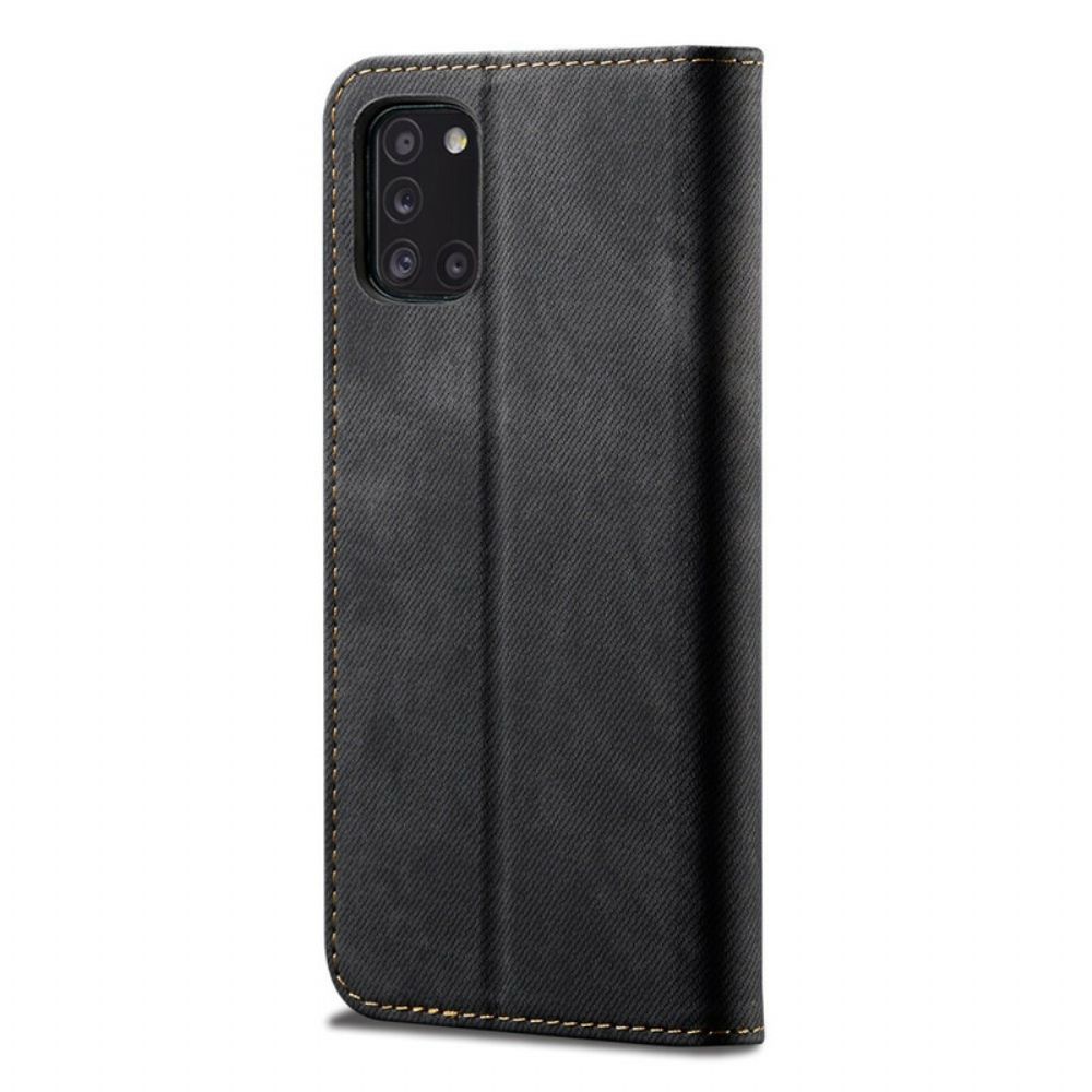 Schutzhülle Für Samsung Galaxy A31 Flip Case Jeansstoff