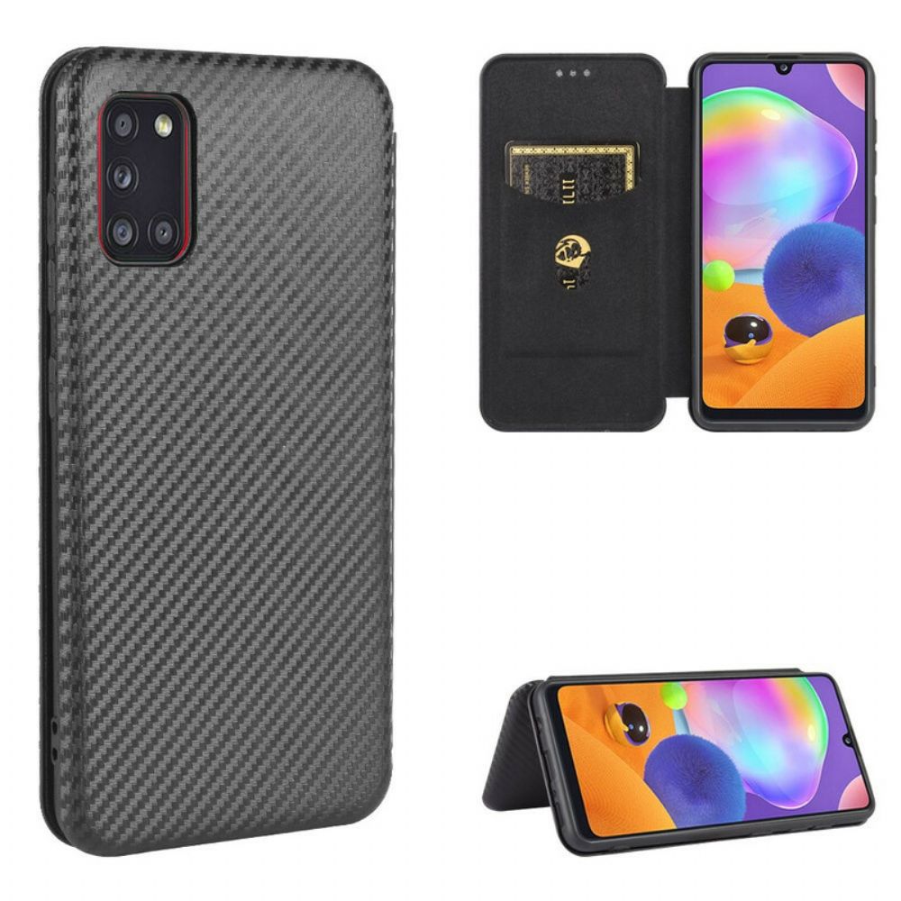 Schutzhülle Für Samsung Galaxy A31 Flip Case Kohlefaser