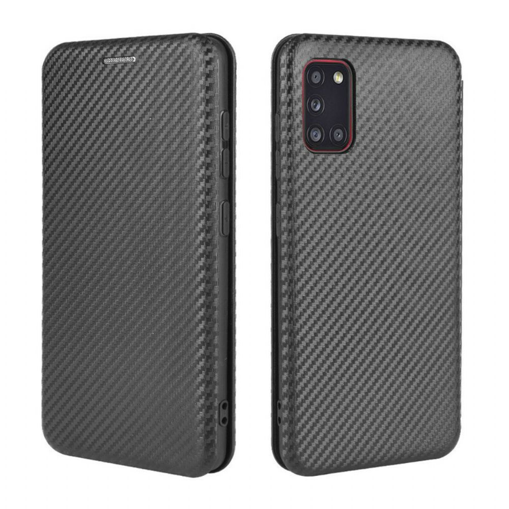 Schutzhülle Für Samsung Galaxy A31 Flip Case Kohlefaser