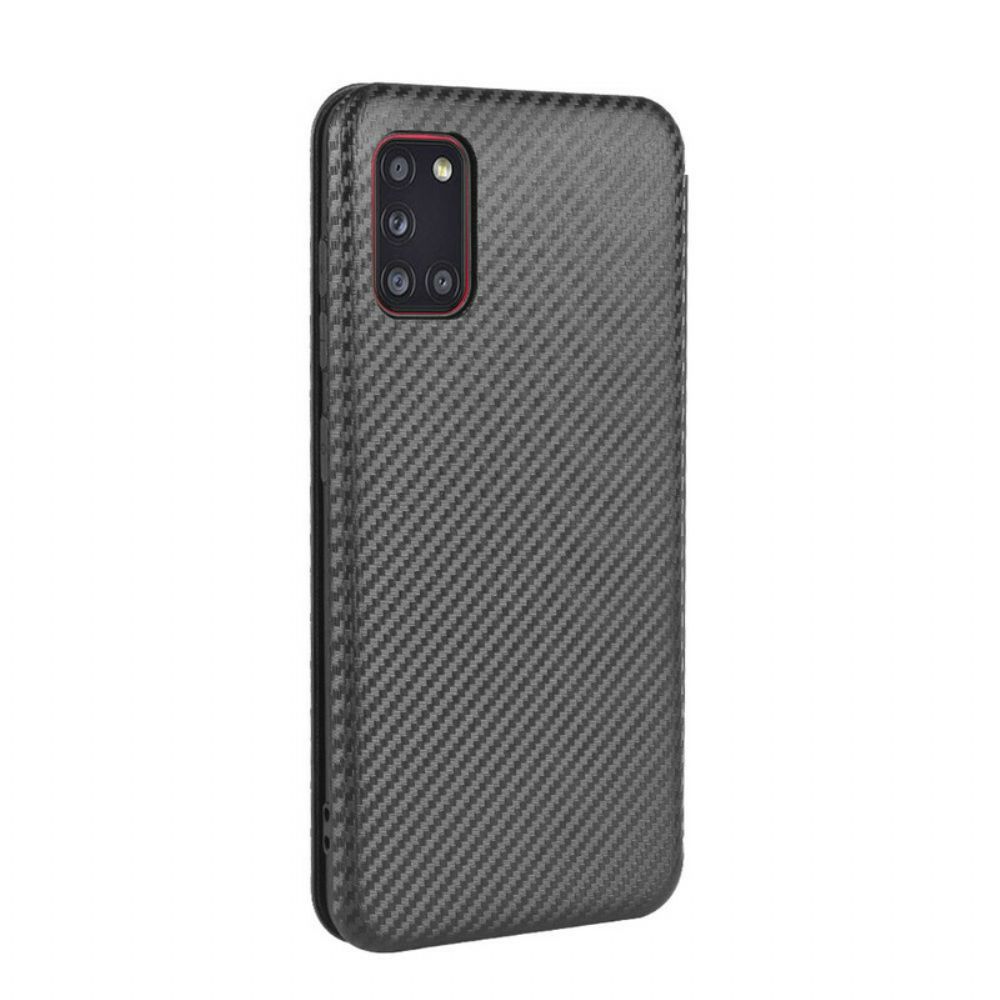 Schutzhülle Für Samsung Galaxy A31 Flip Case Kohlefaser