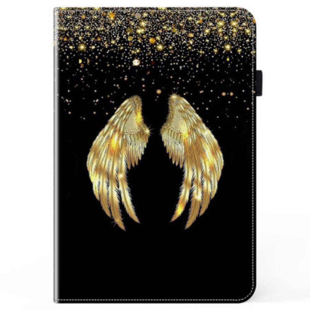 Case Für iPad Pro 13 (2024) Goldene Flügel