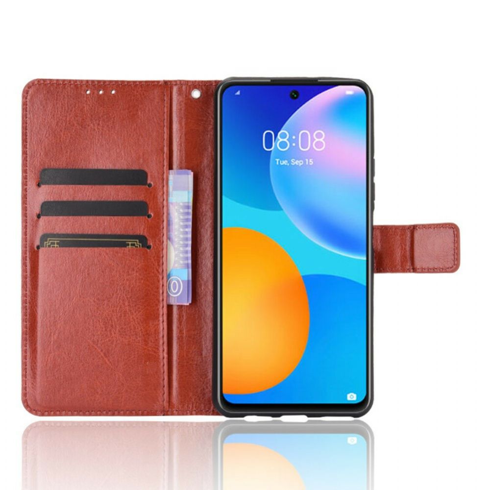 Flip Case Für Huawei P Smart 2024 Auffälliges Kunstleder