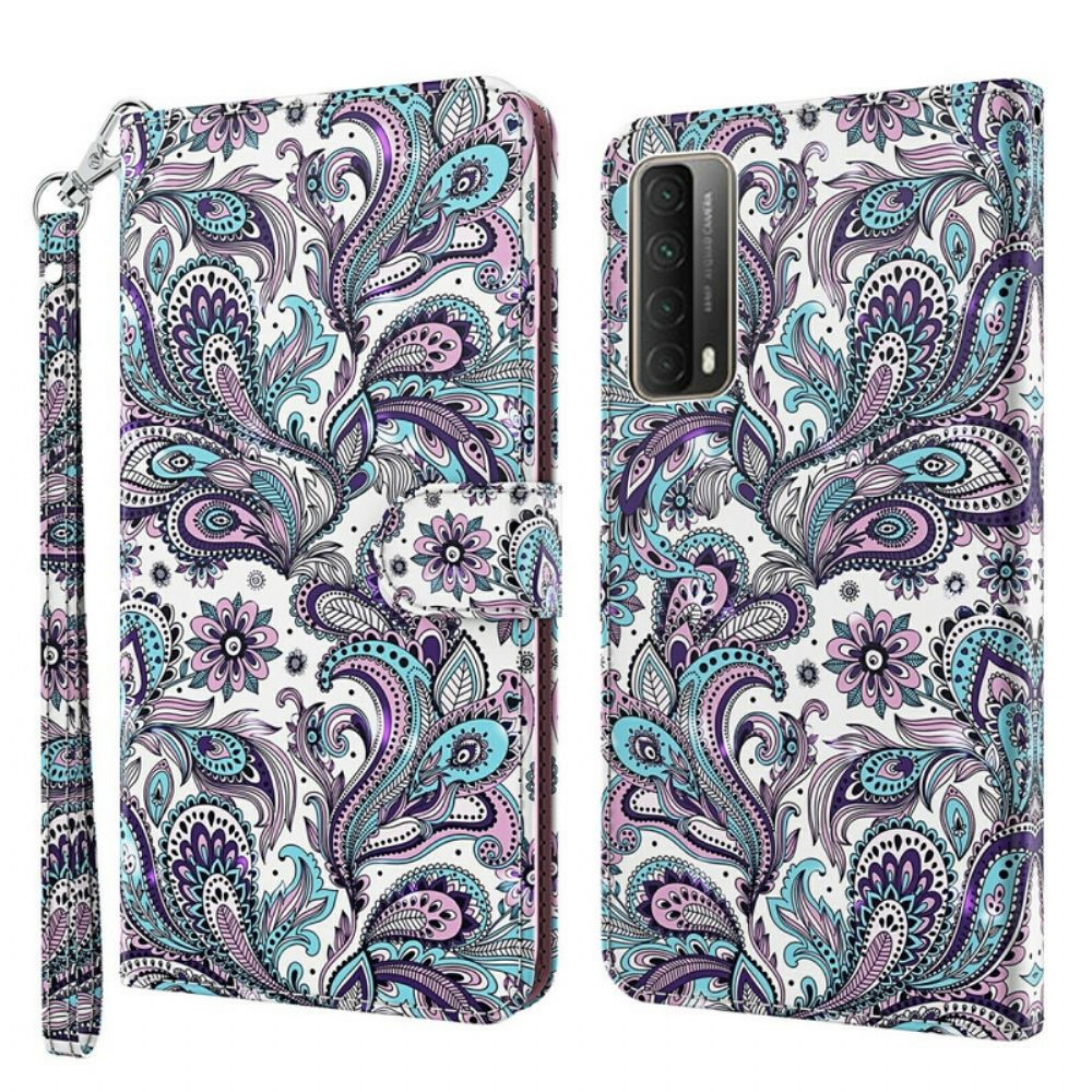 Flip Case Für Huawei P Smart 2024 Blumenmuster