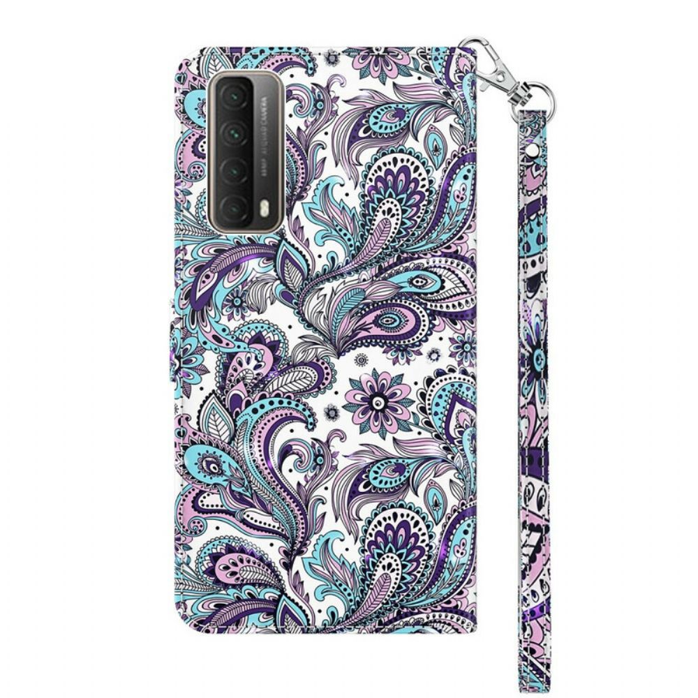 Flip Case Für Huawei P Smart 2024 Blumenmuster