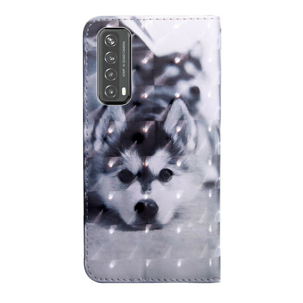 Flip Case Für Huawei P Smart 2024 Lichtpunkt Hund Gustave