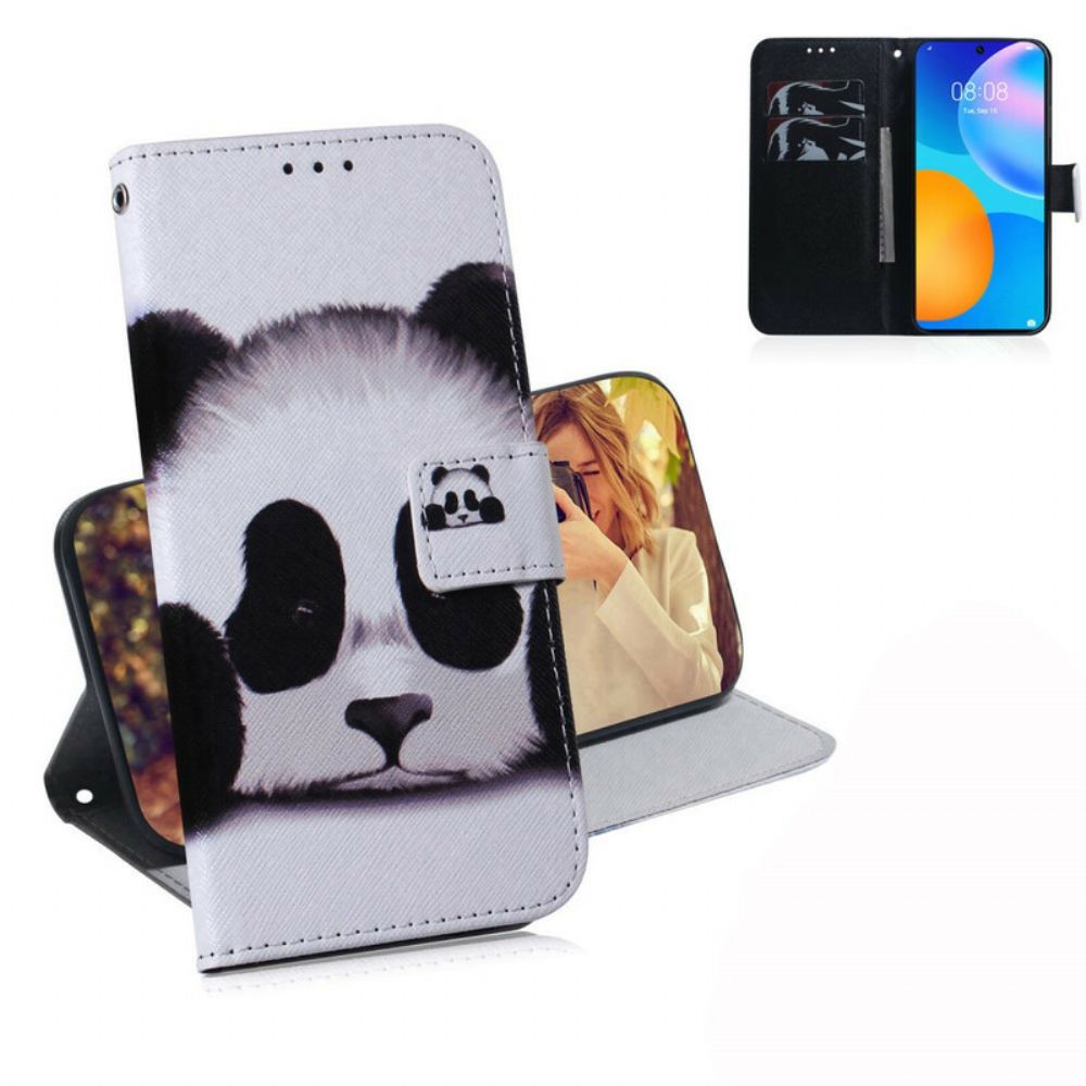 Flip Case Für Huawei P Smart 2024 Panda-gesicht