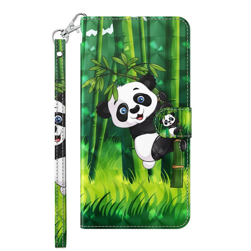 Flip Case Für Huawei P Smart 2024 Panda Und Bambus