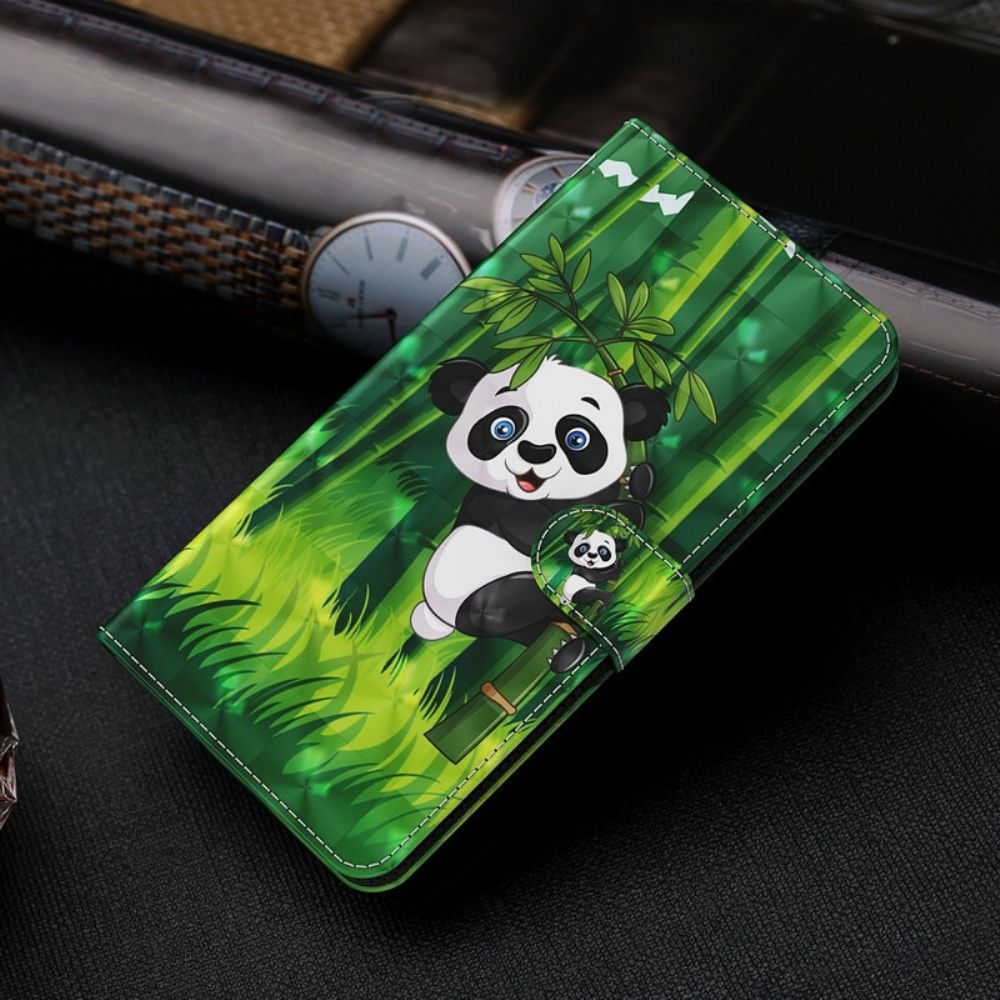 Flip Case Für Huawei P Smart 2024 Panda Und Bambus