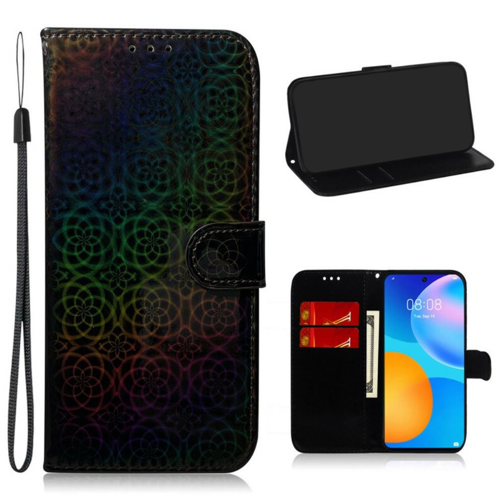 Flip Case Für Huawei P Smart 2024 Reine Farbe