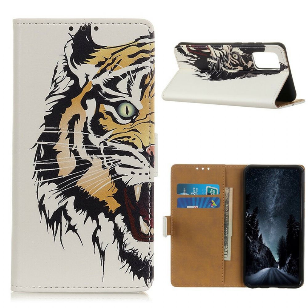 Flip Case Für Huawei P Smart 2024 Wilder Tiger