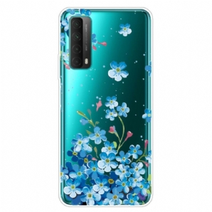 Hülle Für Huawei P Smart 2024 Blauer Blumenstrauß