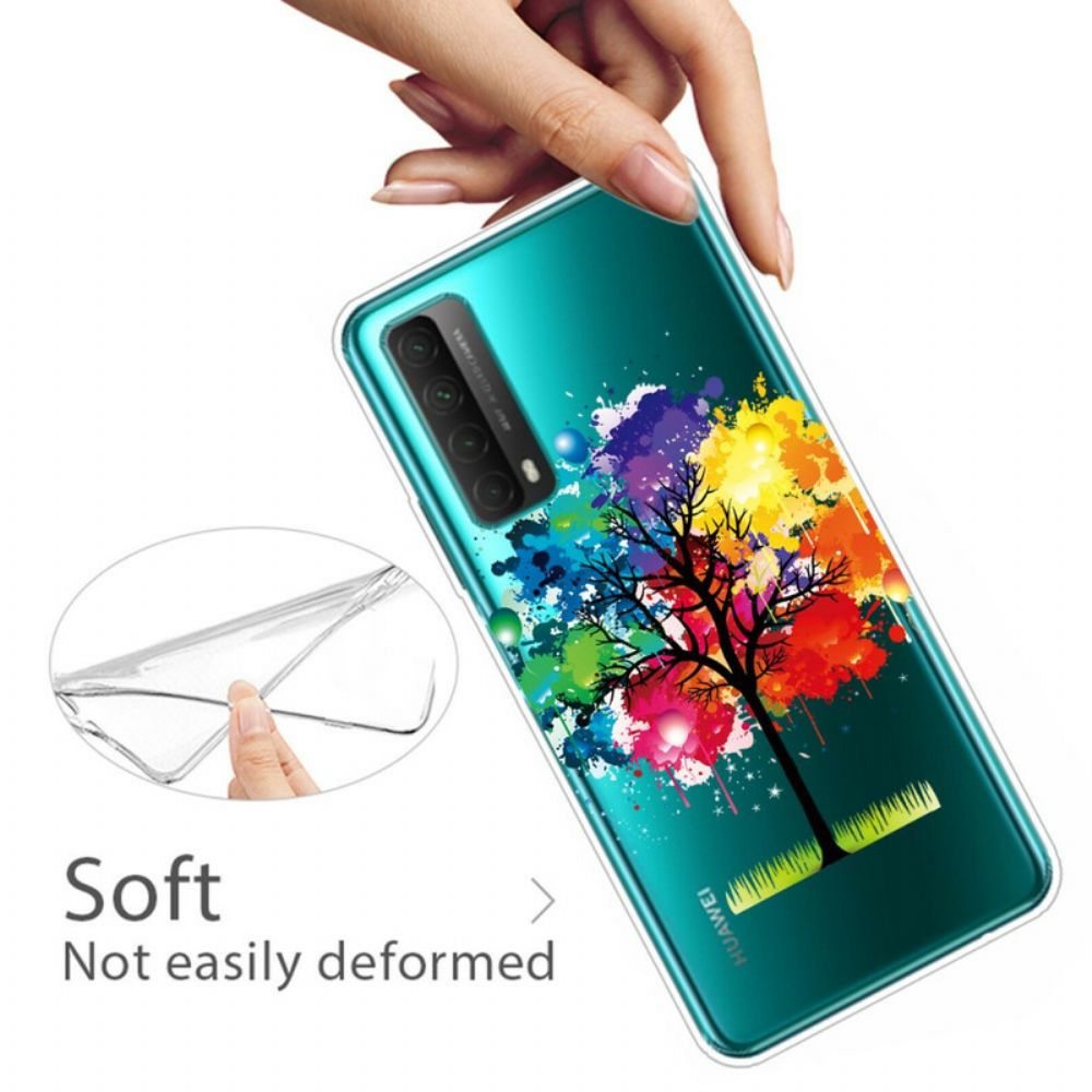 Hülle Für Huawei P Smart 2024 Transparenter Aquarellbaum