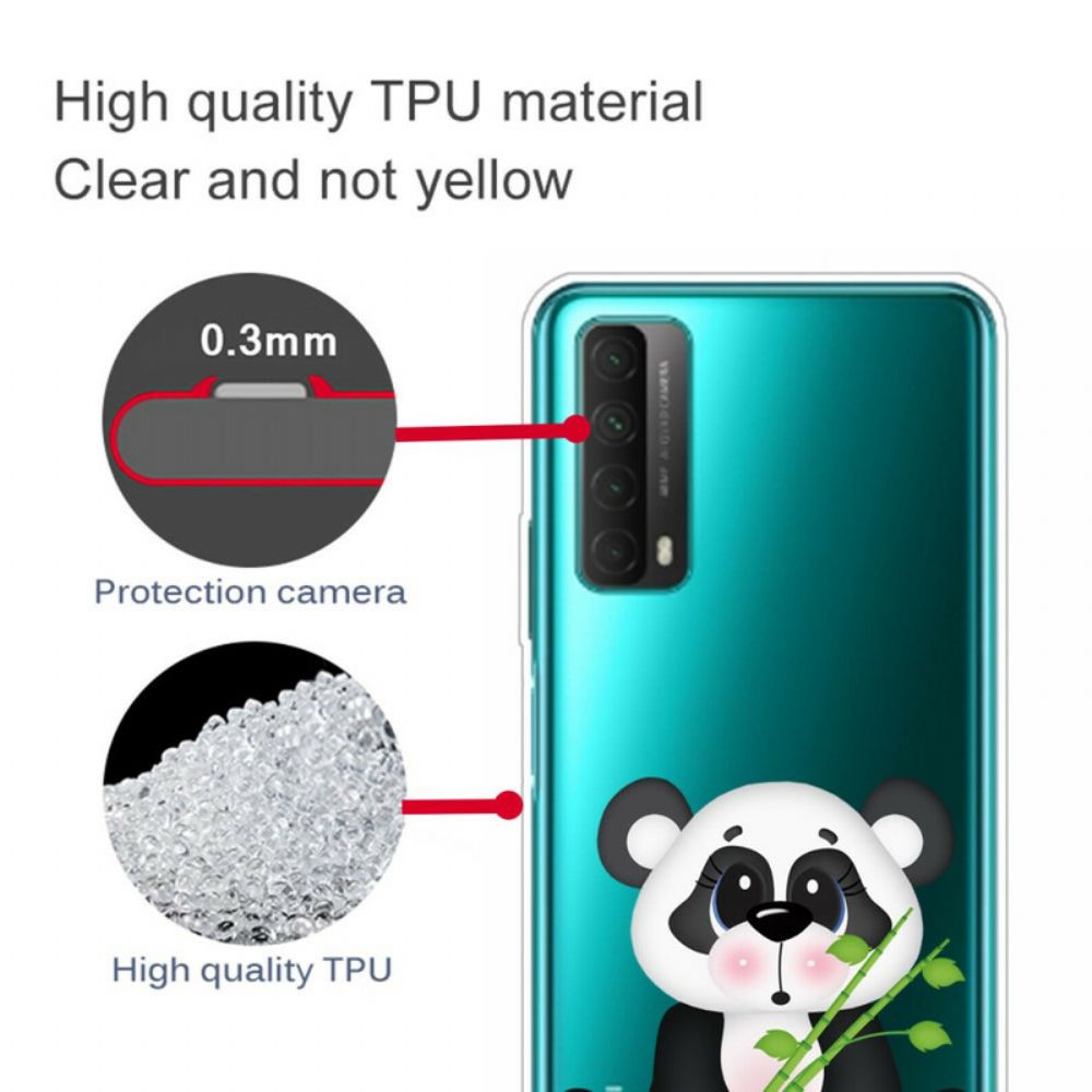 Hülle Für Huawei P Smart 2024 Transparenter Trauriger Panda