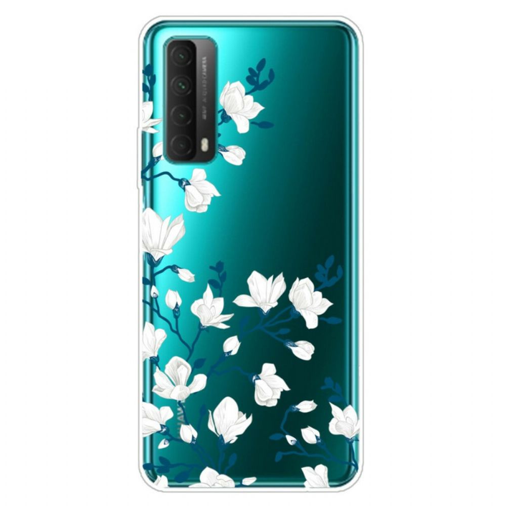 Hülle Für Huawei P Smart 2024 Weiße Blumen