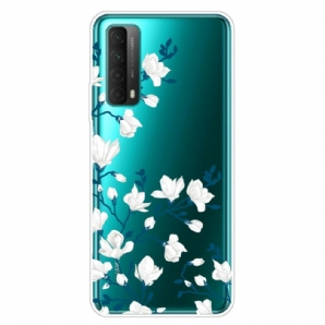 Hülle Für Huawei P Smart 2024 Weiße Blumen