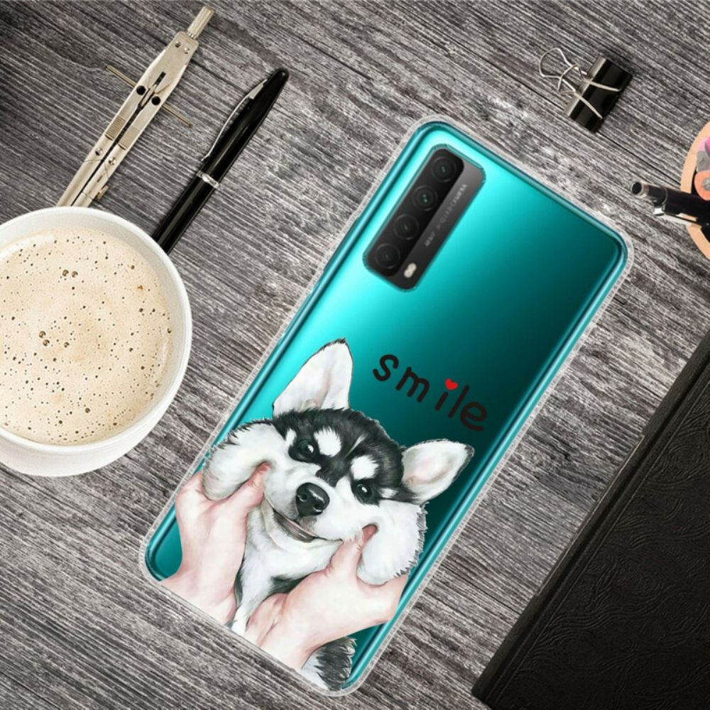 Hülle Für Huawei P Smart 2024 Wolfskopf Und Lächeln