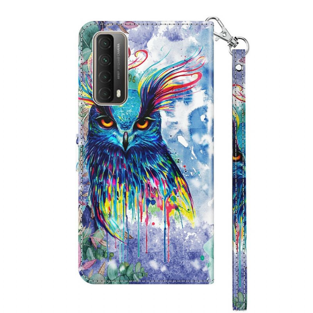 Lederhüllen Für Huawei P Smart 2024 Aquarell Vogel