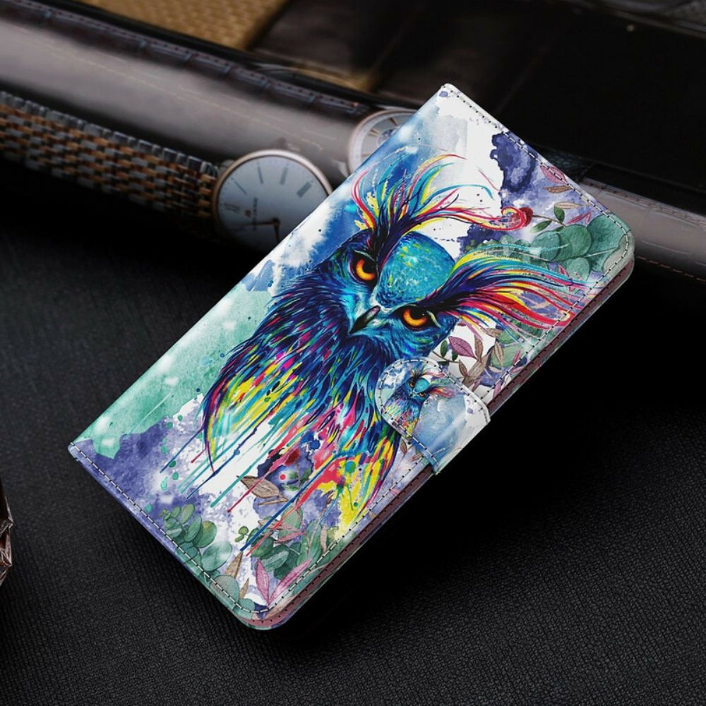 Lederhüllen Für Huawei P Smart 2024 Aquarell Vogel