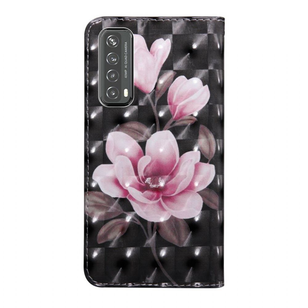 Lederhüllen Für Huawei P Smart 2024 Lichtpunkt Blumen Blühen