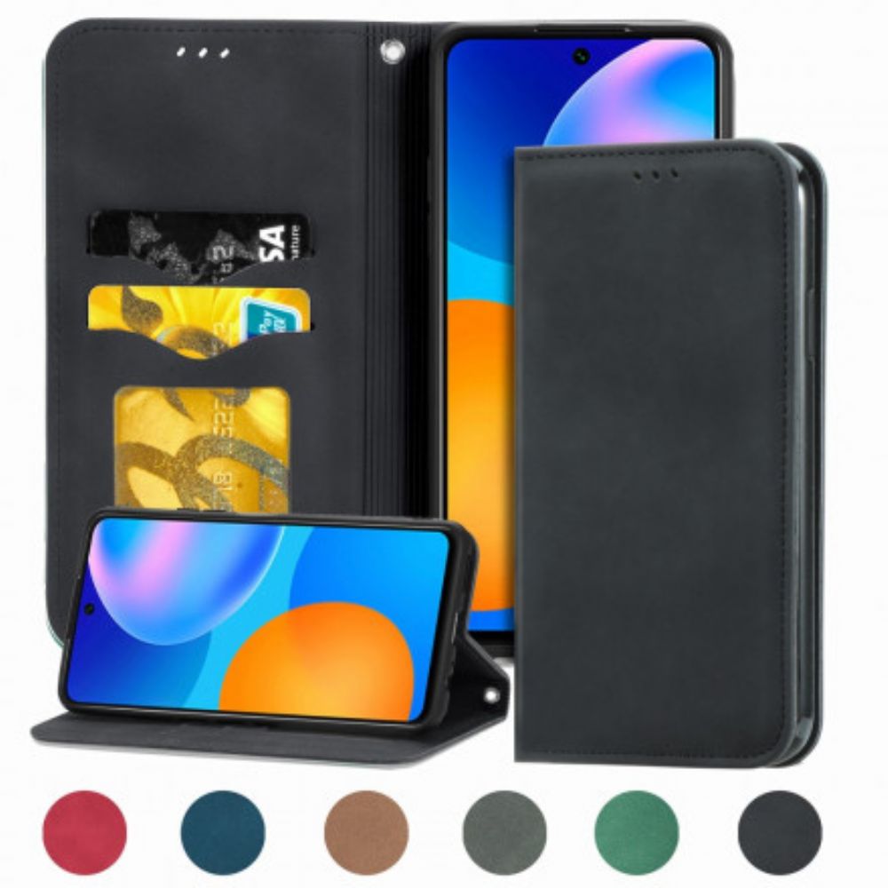 Schutzhülle Für Huawei P Smart 2024 Flip Case Vintage Kunstleder