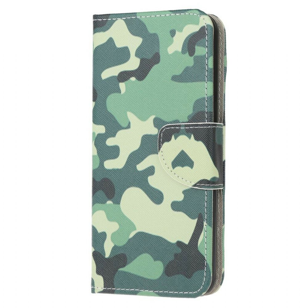 Flip Case Für Huawei Y6p Militärische Tarnung