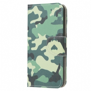 Flip Case Für Huawei Y6p Militärische Tarnung