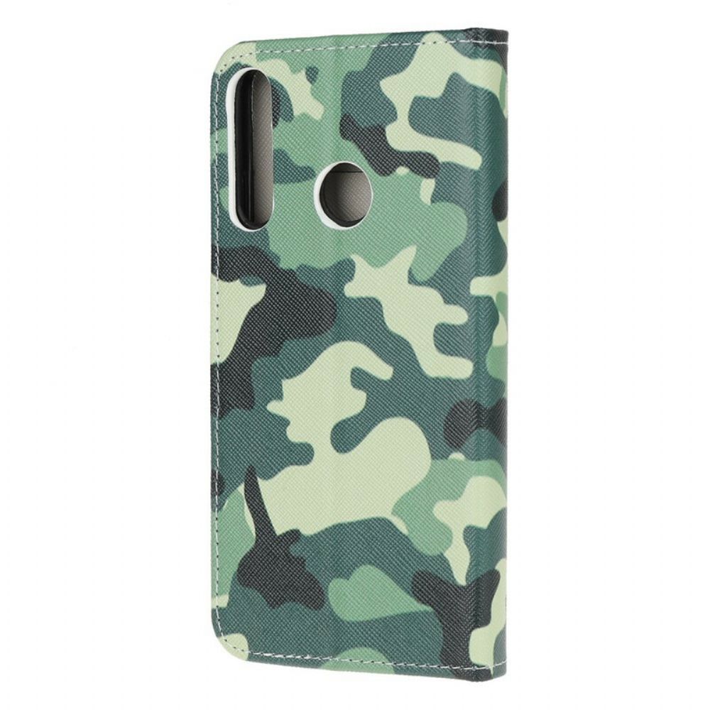 Flip Case Für Huawei Y6p Militärische Tarnung