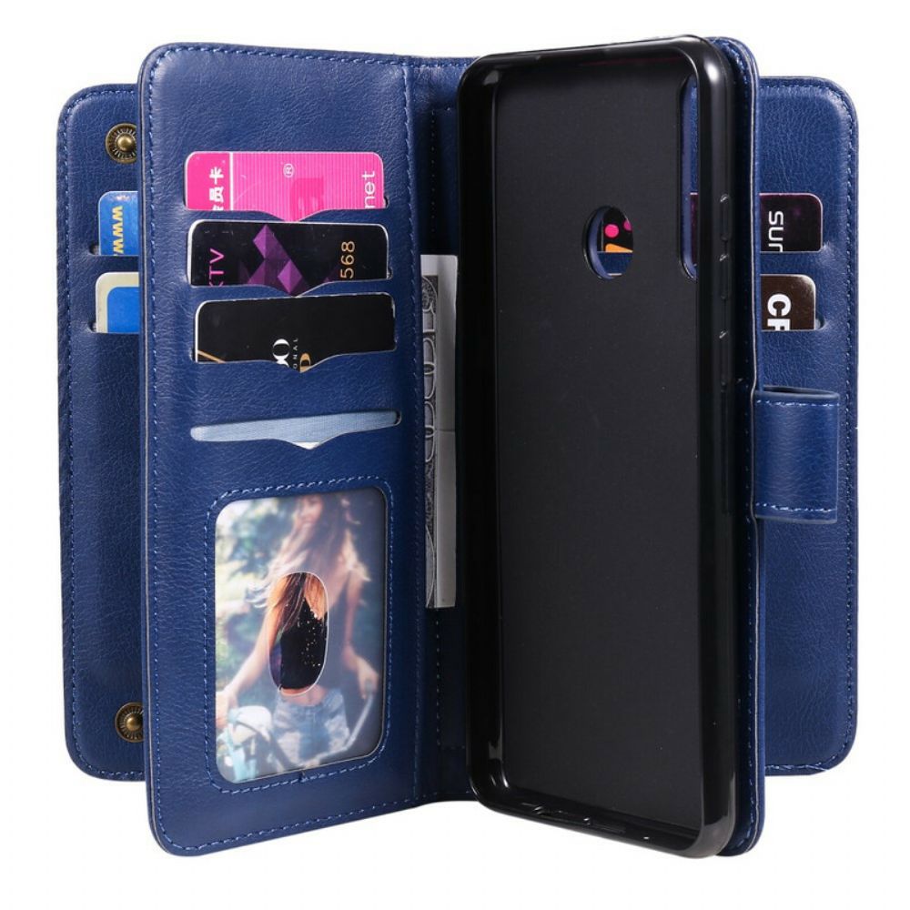 Flip Case Für Huawei Y6p Multifunktionshalter Für 10 Karten