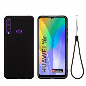 Handyhülle Für Huawei Y6p Flüssigsilikon Mit Lanyard