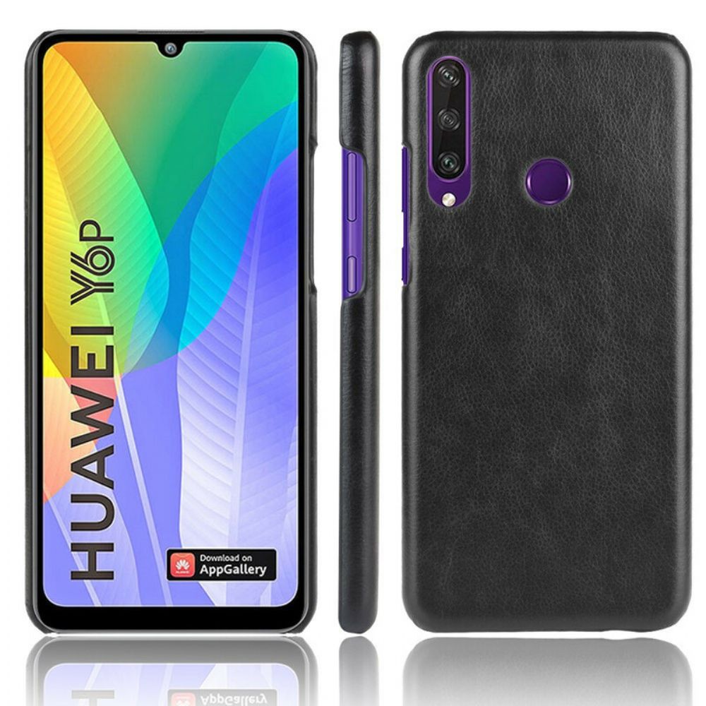 Hülle Für Huawei Y6p Performance Litschi-leder-effekt