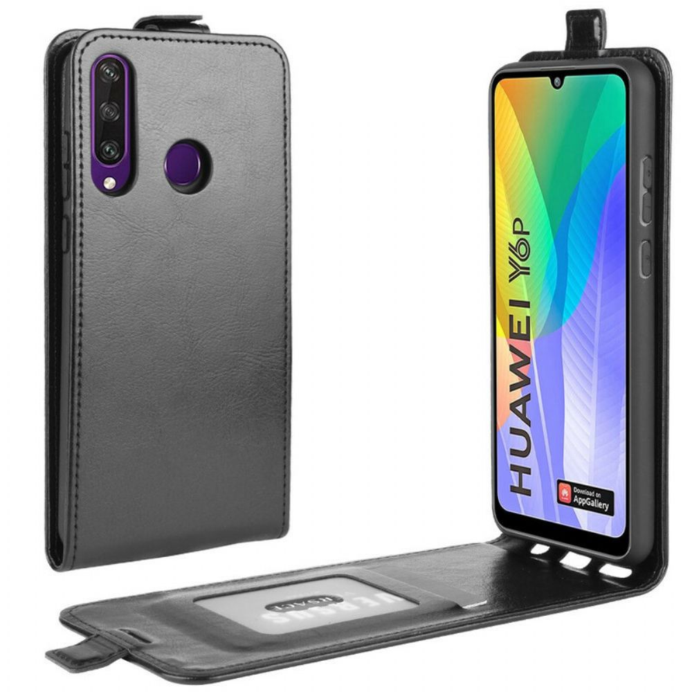 Lederhüllen Für Huawei Y6p Flip Case Klappbar