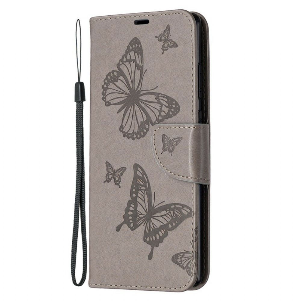 Flip Case Für Samsung Galaxy Note 20 Flip Case Schmetterlinge Und Schräge Klappe