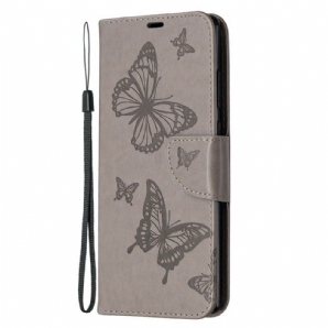 Flip Case Für Samsung Galaxy Note 20 Flip Case Schmetterlinge Und Schräge Klappe