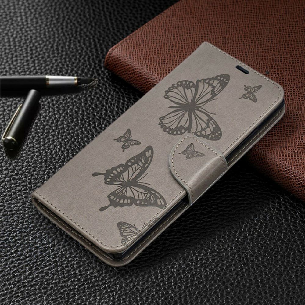 Flip Case Für Samsung Galaxy Note 20 Flip Case Schmetterlinge Und Schräge Klappe